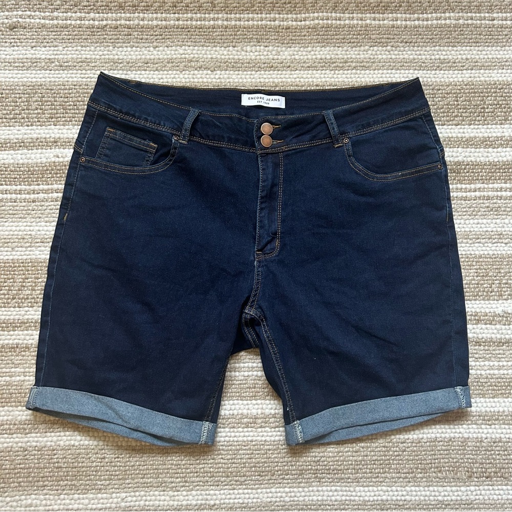 Chic Soul Encore Jeans Jean Shorts Dark Wash 18